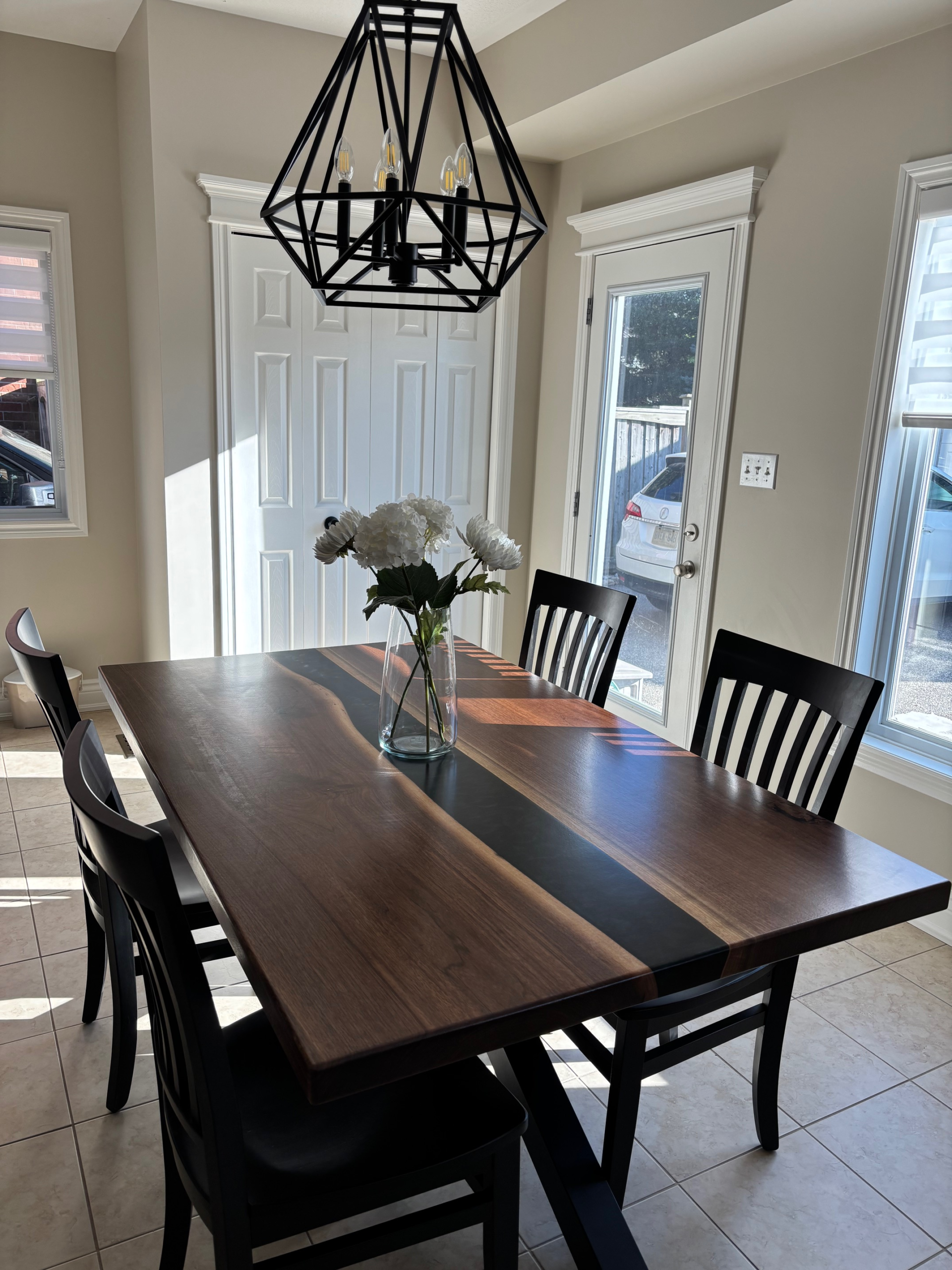 Black Walnut Epoxy Table