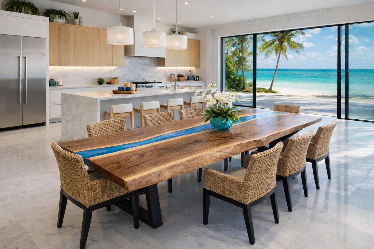 Cayman Island Ocean River Live Edge